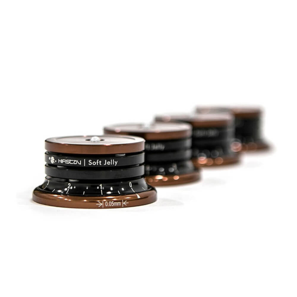 ฐานรองเครื่องเสียง HIFISTAY : SOFT JELLY (50 MM) (BLACK/BROWN) SET OF 4